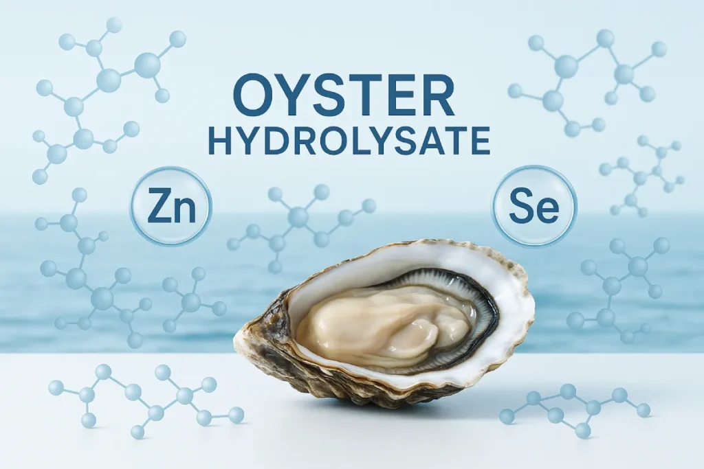Synergistic benefits of oyster hydrolysate combining trace elements and bioactive peptides
