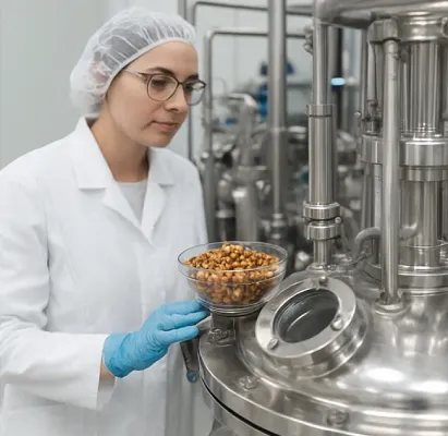Sea buckthorn peptide production in a clean cGMP facility