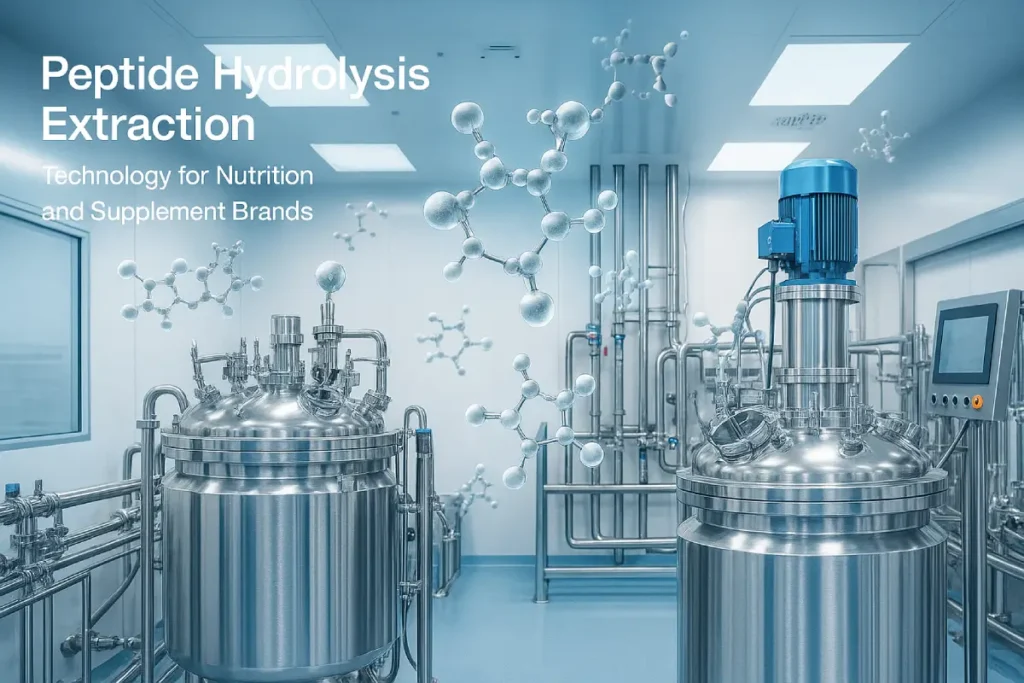 Collagen peptide hydrolysis with advanced extraction technology for B2B nutrition brands