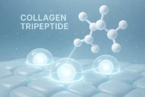 Collagen tripeptide improves bioavailability and supports skin health in functional nutrition applications.
