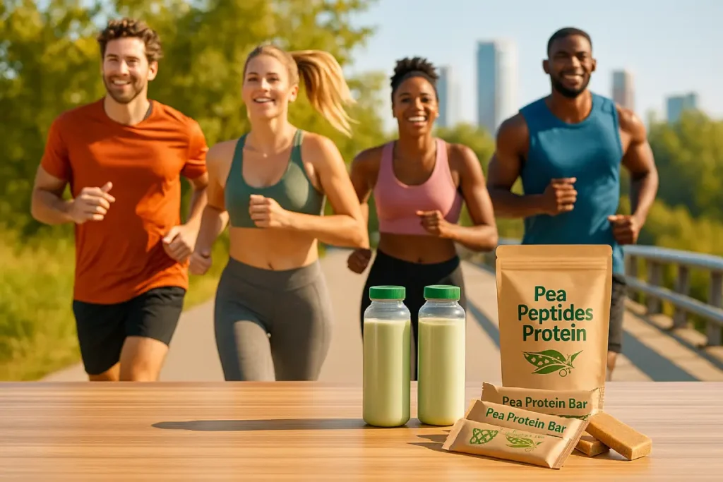 Applications of pea peptides in sports nutrition, functional foods, supplements, and sustainable protein solutions