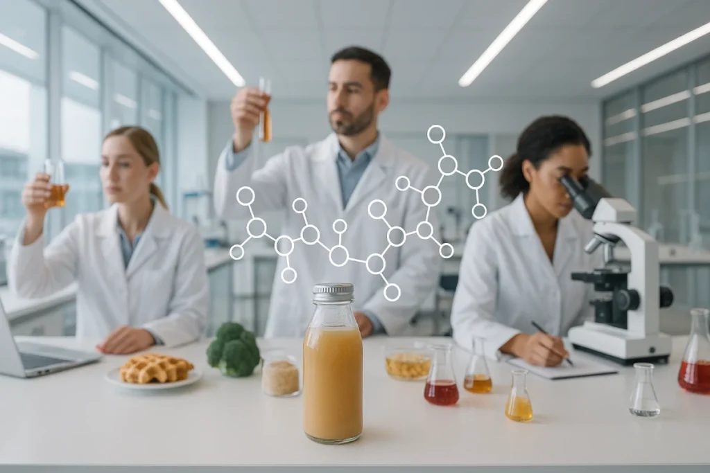 R&D laboratory developing functional beverages with peanut peptides for B2B nutrition brand