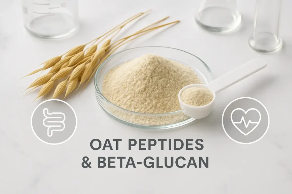 Oat Peptide and Beta-Glucan Complex supporting gut-heart axis and cardiometabolic heal