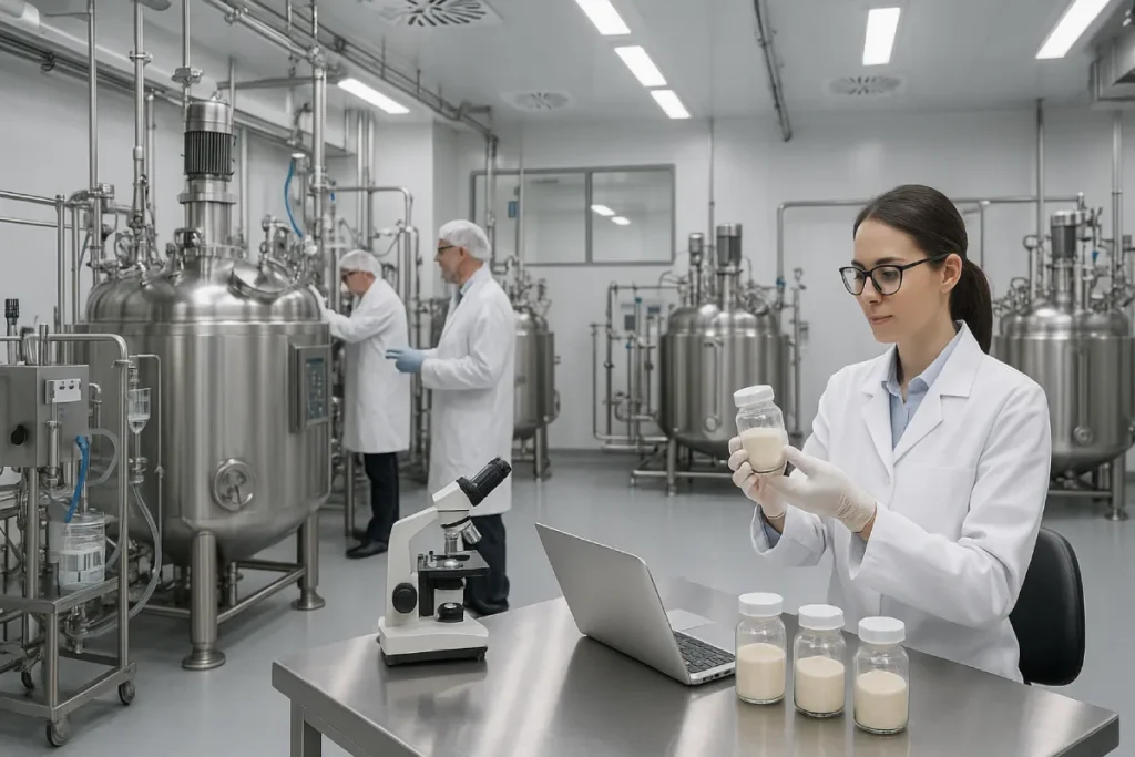 Clean peptide manufacturing facility with enzymatic hydrolysis and molecular weight controlled technology for B2B nutrition OEM